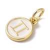 Real 18K Gold Plated Brass Enamel Charms KK-L216-001G-I02-2