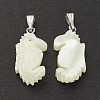 Natural Trochid Shell/Trochus Shell Pendants SSHEL-K027-08-2