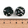 Polymer Clay Pave Rhinestone Beads RB-T018-01F-3