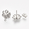 Non-Tarnish 304 Stainless Steel Stud Earring Findings STAS-S079-73B-1