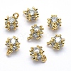 Brass Charms ZIRC-J040-40G-NR-1