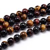 Natural Gemstone Round Bead Strands X-G-J303-13-14mm-1