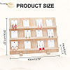 3-Tier Rectangle Wooden Earring Display Card Stands EDIS-WH0029-78-2