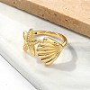 Brass Cuff Rings RJEW-U041-25G-3