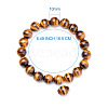 Natural Tiger Eye Round Beads Stretch Bracelets BJEW-PH0001-10mm-03-3