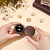 2-Slot Wood Couple Ring Storage Boxes with Velvet Inside CON-CL0001-28C-3