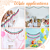 CHGCRAFT 3Sets 3 Colors Handmade Felt Ball Yarn Garland Hanging Ornaments DIY-CA0003-89-6