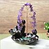 Natural Amethyst Chips Tree of Life Decorations DJEW-PW0013-16B-1