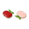 Teachers' Day Brass Enamel Charms KK-S368-01G-2