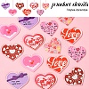 14Pcs 7 Styles Valentine's Day Transparent Acrylic Pendants OACR-FS0001-98-3