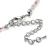 Glass Beaded Necklace NJEW-Z029-05K-3