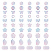 125G Gradient Color Transparent Glass Beads GLAA-TA0003-58A-1