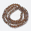 Electroplate Glass Beads Strands EGLA-A034-T6mm-J17-2