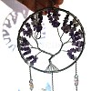 Wire Wrapped Natural Amethyst Chips Tree of Life Hanging Ornaments PW-WGF337A-02-3