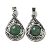 Natural Green Aventurine Pendants G-Q158-05P-22-1