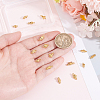 48Pcs 6 Styles Ocean Marine Organism 304 Stainless Steel Links Connector Charms STAS-BBC0010-79-3