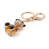 Zinc Alloy Rhinestone Keychain KEYC-M024-01KCG-01-2