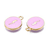 Alloy Enamel Pendants ENAM-N054-89E-3