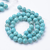 Synthetic Green Turquoise Beads Strands X-G-T055-10mm-12-1-2