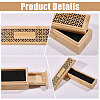 Rectangle Wood Incense Box AJEW-WH0817-031-4