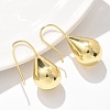 Teardrop Brass Dangle Earrings EJEW-B132-06G-3