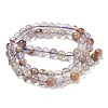 Natural Purple Phantom Quartz Purple Lodolite Quartz Beads Strands G-L644-D01-6mm-3