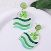 Creative Saint Patrick Style Acrylic Stud Earrings FS-WGAE93E-05-1