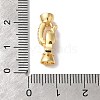 Brass Micro Pave Clear Cubic Zirconia Fold Over Clasps KK-H483-01G-3