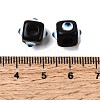 Resin Evil Eye European Beads RESI-A021-13-2