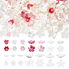 140Pcs 14 Colors Resin Bead Caps RESI-AR0001-56-1