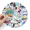 Skiing Theme Waterproof PVC Adhesive Stickers STIC-PW0014-001-2