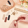 4 Bags 4 Colors PU Leather Purse Suspension Clasps FIND-CL0001-59-3