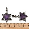 Natural Amethyst Pendants G-G147-08AS-07-3