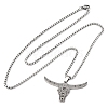 304 Stainless Steel Pendant Necklaces NJEW-C066-17P-2