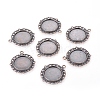 Zinc Alloy Pendant Settings for Cabochon & Rhinestone LS-PALLOY-A15290-R-FF-1
