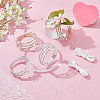 5Pcs Alloy Rhinestone Multi-strand Bangles for Women BJEW-WR0001-03G-3