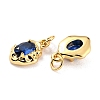 Brass Pave Cubic Zirconia Pendant X-ZIRC-P089-19G-D-3