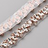 Crystal Rhinestone Bridal Belt Trim Chain DIY-WH0449-70B-2