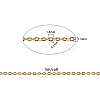 Brass Coated Iron Cable Chains CH-CJ0001-02G-2