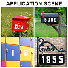 Number 0~9 PET Self-Adhesive Reflective Mailbox Stickers DIY-WH20010-26B-01-4