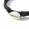 Adjustable Cowhide Leather Cord Braided Bracelets BJEW-JB04438-02-2