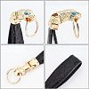 CHGCRAFT 1Pcs PU Leather Keychain KEYC-CA0001-17-5