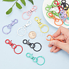 Baking Painted Alloy Swivel Keychain Clasp Findings KEYC-PH0001-34-3