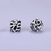 Colorful Pattern Printed Silicone Beads SI-JX0022A-03-1