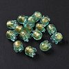 Handmade Gold Foil Lampwork Glass Beads X1-LAMP-G158-02C-2