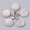 Natural Rose Quartz Pendants X-G-S343-15-1