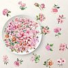 50Pcs Flower PVC Waterproof Stickers STIC-D300-06-5