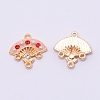 Alloy Enamel Accessories PALLOY-WH0081-12B-1