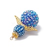 Seed Beads Alloy Pendants PALLOY-MZ00284-05-4