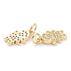 Brass Micro Pave Clear Cubic Zirconia Pendants LS-ZIRC-J041-10-2